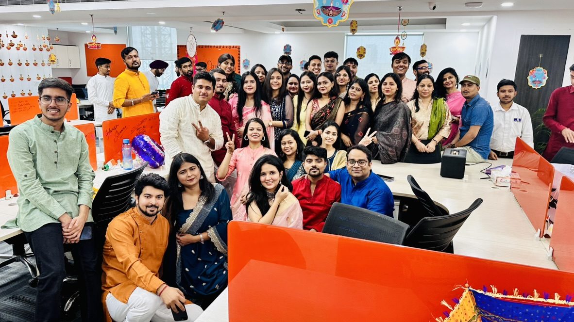 Diwali celebration at the office